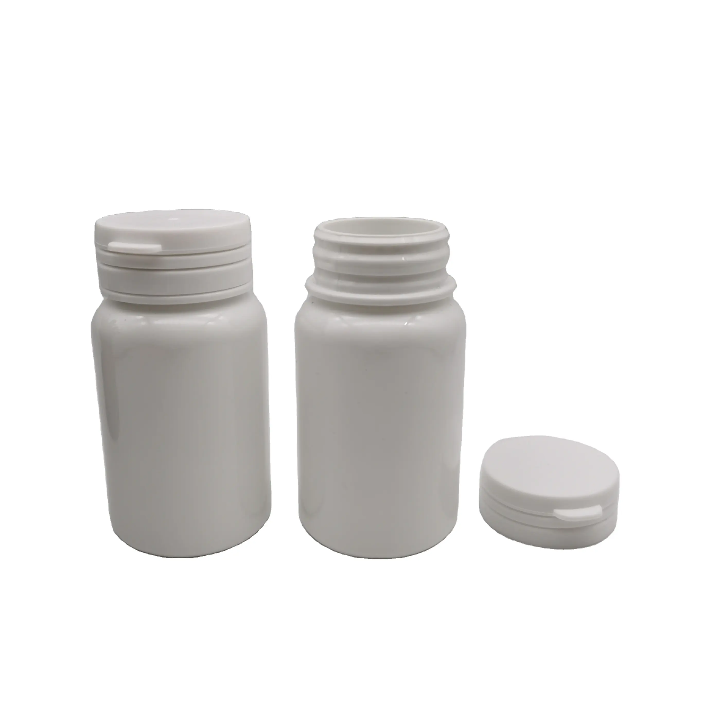 100ml PET jar bottle with tear lid and inner screw cap storage for pills Medicine bottling capsule bottle