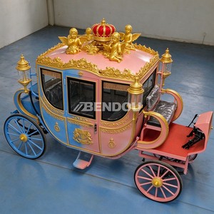 Calèche royale à quatre roues électrique, modèle personnalisé avec moteur sans balais pour mariages et visites touristiques - Product Image 3
