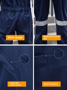 Seaport Steelmaking kaynakçı yapımı pamuk iş elbiseleri için özelleştirilebilir anti-statik alev geciktirici anti-haşlanma emniyet giyim - Product Image 5