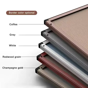 2025 thiết kế hiện đại có thể thu vào muỗi Net cán cửa sổ cửa lưới sợi thủy tinh có thể giặt nhôm đẩy hồ sơ cửa sổ màn hình - Product Image 4