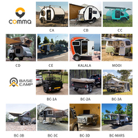 Mini remorque camping-car personnalisable certifiée CE écologique 2024 Teardrop RV à vendre