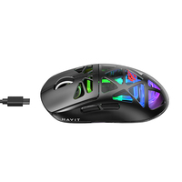 Souris sans fil Havit MS1044WB, légère, PAW3311, souris de jeu pour ordinateur portable, trois modes, BT sans fil, souris de jeu