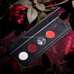 Mỹ phẩm bán buôn Shiny <span class=keywords><strong>Eyeshadow</strong></span> đen tím <span class=keywords><strong>Eyeshadow</strong></span> Goth trang điểm Palette 5 màu DIY <span class=keywords><strong>Eyeshadow</strong></span> Palette - Product Image 4