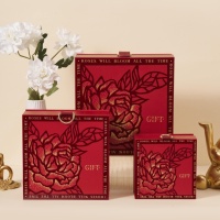 Galaxy Rose High-End recycelte Materialien Leerer Ordner Typ Box 2mm Hochzeit Candy Return Geschenk verpackung Süßigkeiten Kerzen Brieftasche
