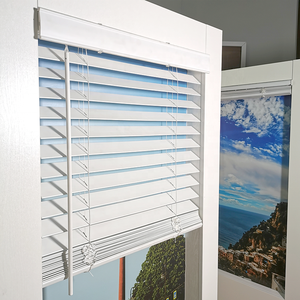 Bán tự động 2 inch PVC Faux gỗ Venetian rèm cửa sổ bóng râm - Product Image 2