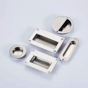 Mattschwarzer Einbau-Schrank griff Schiebetür Edelstahl Verdeckter Zug Langlebige Schubladen knöpfe für die Küche - Product Image 1