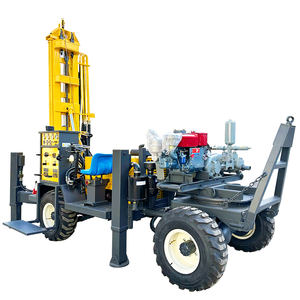 Tragbarer Diesel Kleiner pneumatischer Wasser brunnen Max.200m Bohrloch bohrmaschine Tiefbrunnen-Drehbohr gerät - Product Image 5