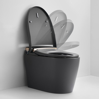 K1 One Piece Type Toilet Pintar Abu-abu dengan Sistem Siram Otomatis Siphon Jet dan Tangki Terintegrasi