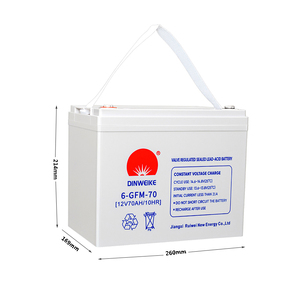 Batterie au plomb sans entretien 12V 70Ah à décharge profonde, garantie 3 ans, sans MOQ, OEM/ODM, pour stockage d'énergie solaire, UPS, voiturettes de golf - Product Image 2