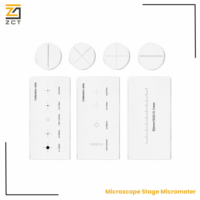 Glass Microscope Calibration Slide for School Science Laboratory Educational Microscope Measurement