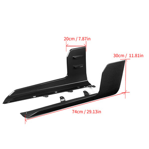 Extensions de jupes latérales, ailerons, diffuseurs et séparateurs de bas de caisse en fibre de carbone sèche pour BMW G87 M2 2023, pour kit carrosserie MP - Product Image 6