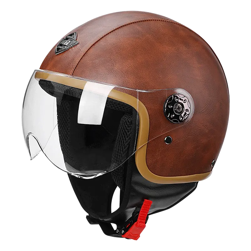 Factory Oem caschi moto Hd visiera parasole uomo e donna Vintage Abs 3/4 Retro casco moto