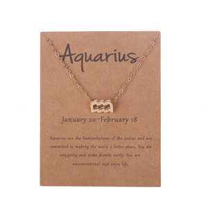 Colliers des 12 constellations pour femmes, collier du <span class=keywords><strong>signe</strong></span> du zodiaque pour femmes, collier de constellation, cadeau <span class=keywords><strong>astrologique</strong></span> du zodiaque - Product Image 5