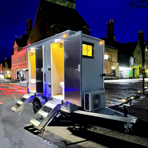 2025 Chine luxe salon toilettes remorque cabine 2 maison mobile 40Ft Portable conteneur maison vente - Product Image 1