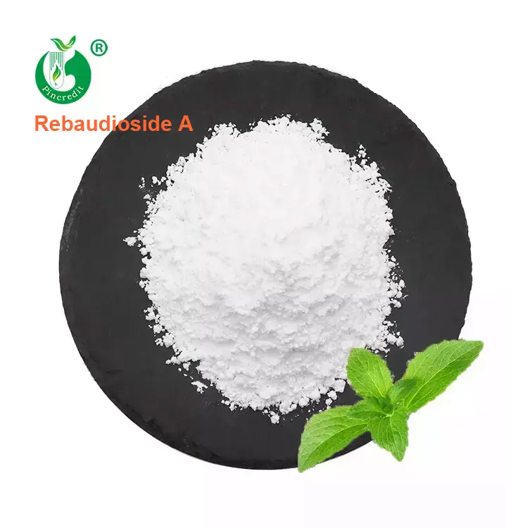 Pincredit Wholesale Sugar Substitute Organic Stevia Leaf Extract 40%~99% Rebaudioside A