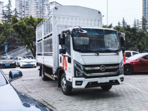 รถบรรทุกไฟฟ้า KAMA EM32 ระยะทางวิ่ง 350 กม. (NEDC) รับน้ำหนักได้ 3 ตัน แบตเตอรี่ 100.46 กิโลวัตต์ชั่วโมง พร้อมกล่องบรรทุกแบบรางสูงสำหรับการขนส่งในเมือง - Product Image 2