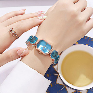 Popular Light Luxury Jewelry <b>Rectangular</b> Crystal Inlaid <b>Watch</b> for Women's Fashion Trend square Fashion Bracelet <b>Watch</b> - Product Image 4
