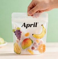 Sachets d'emballage alimentaire personnalisés en Mylar PE, étanches et anti-odeur, avec fermeture éclair, pour snacks, aliments pour bébés, chips (qualité alimentaire)