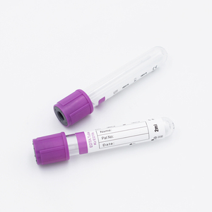 Tubo médico desechable <span class=keywords><strong>EDTA</strong></span> K2 <span class=keywords><strong>K3</strong></span> Tubo de extracción de sangre al vacío de PET o vidrio - Product Image 4