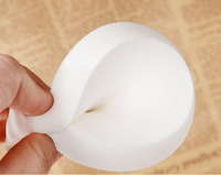 Éponge de maquillage ronde en vente chaude, éponge de maquillage douce blanche, éponge de maquillage pour le visage, poudre de fond de teint, éponge de maquillage
