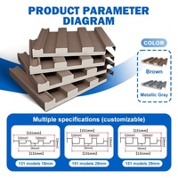 Panneau sandwich en PU ignifuge et imperméable SUNTO, panneau sandwich en aluminium, panneaux de toiture en aluminium isolés pour la construction de maisons