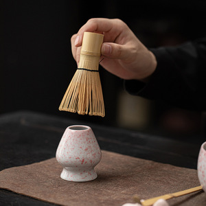 Conley Ceramics Japandi Juego de té Matcha de cerámica de cuatro piezas respetuoso con el medio ambiente Diseño de flores Herramientas de amasado manual 100 Ben Li Cha Li Song - Product Image 3
