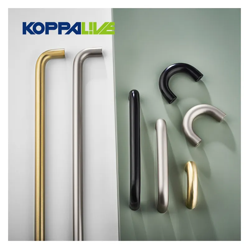 Koppalive phong cách Châu Âu solid brass đồ nội thất kéo và núm U hình dạng Vàng Bệnh viện Y tế tủ xử lý