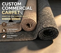 Tapis mur à mur pour la maison, le salon, le bureau, l'hôtel, le restaurant – Tapis résistant à l'usure, antidérapant, fabriqué à la machine, à poils ras et bouclés