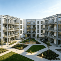 Vente en gros directe usine de bâtiments en acier préfabriqués pour bureaux extérieurs, appartements et maisons intégrées pour hôpitaux