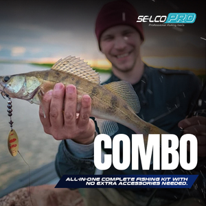 Kit de pêche tout-<span class=keywords><strong>en</strong></span>-un Selco prêt à la pêche, facile à transporter, avec boîte à leurres - Product Image 2