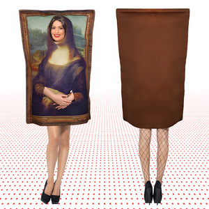 Costume Mona Lisa pour femme, combinaison vintage cosplay, combinaison de fête, robe amusante pour Halloween - Product Image 2