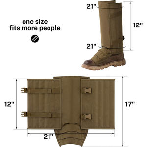 Cubrepiés Protector para Picaduras <span class=keywords><strong>de</strong></span> <span class=keywords><strong>Serpiente</strong></span> para Camping al Aire Libre, Botas <span class=keywords><strong>de</strong></span> Caza para Viajes <span class=keywords><strong>de</strong></span> Montaña, Galochas Protectoras para Rodillas contra Arañazos, Calentadores <span class=keywords><strong>de</strong></span> Piernas - Product Image 3