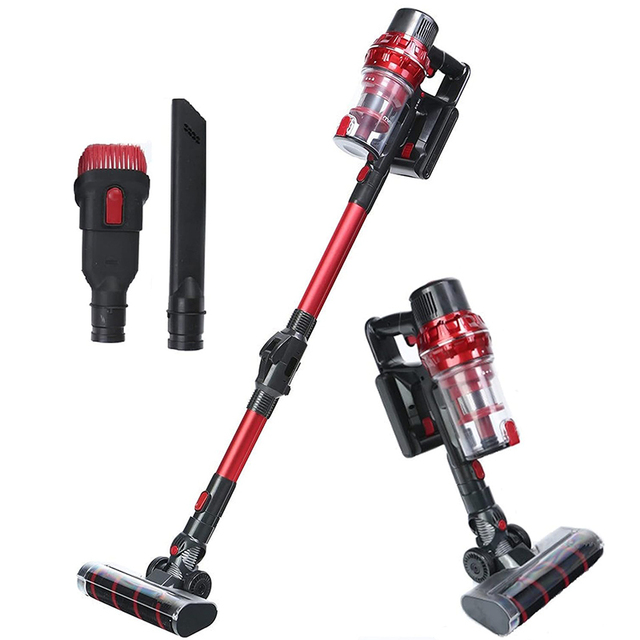 Stick Floor Vaccum Cordless Aspirateur Rechargeable Vacuum Cleaner with LED Light