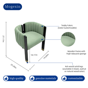 Single Person Nordic Curved Recliner <b>Sofa</b> Chair-Modern Leisure Chair Eco-Friendly Design for Living Room Bedroom Dining Hotel - Product Image 6