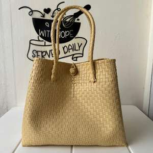 Bolsos de nuevo estilo ecológicos para mujer, bolso tejido de paja de Color de disfraz de Indonesia, bolsos de plástico reciclado, bolsos ecológicos para mujer - Product Image 1