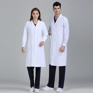 卸売高品質カスタム医療制服医師看護師ホワイトラボコート病院ドレス制服女性男性用 - Product Image 4