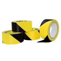Ruban de sol avec logo zèbre 18Y, sergé noir et jaune, ruban de signalisation, adhésif acrylique, résistant à l'usure, matériau PVC imperméable, simple face