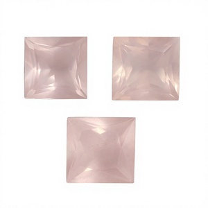 พลอยสีชมพูกึ่งสังเคราะห์ทรงสี่เหลี่ยมธรรมชาติสำหรับทำเครื่องประดับ - Product Image 2
