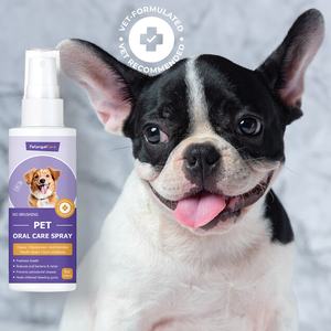 कुत्तों के लिए कस्टम सूत्र विरोधी भड़काऊ मौखिक देखभाल स्प्रे कुत्ते बिल्लियों लक्जरी सांस दंत चिकित्सा देखभाल स्प्रे बाथरूम के उपयोग के लिए - Product Image 1