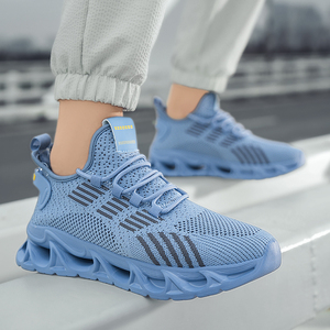 Chaussures de sport décontractées pour hommes, toutes saisons, respirantes, en tissu, à lacets, semelle EVA antidérapante, pour la course à pied et la salle de sport - Product Image 5