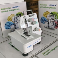 Machine à coudre JUKKY Mini JK-257 Interlock Coverstitch, machine à point de chaînette, équipement de couture pour la couture à domicile et l'atelier de couture