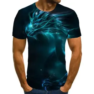 Custom Brand Dragon T-shirt Men Animal Shirt Harajuku Funny T Shirts Hip Hop Tshirts Casual Tshirt 3D Printed Short Sleeve Tops