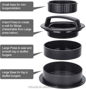 Prensa para Hamburguesas 3 en 1, Molde Antiadherente para Hamburguesas Rellenas, Sliders, Hamburguesas de Vegetales y Carne - Product Image 4