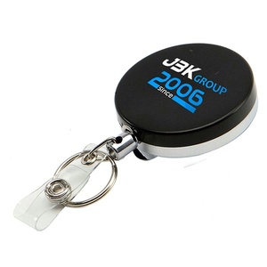 Rõ Ràng Logo Lụa Màn Hình Chuỗi Thép Heavy Duty Retractable Biểu Tượng Tùy Chỉnh Nhựa Kim Loại Huy Hiệu Kéo Reel Chủ - Product Image 1