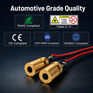 Módulo Láser Rojo de Baja Potencia 1mW 630nm 650nm TO56, Punto Luminoso, Personalizado OEM ODM, Precio de Fábrica al por Mayor para Juguete para Gatos, Alineación de Lápices - Product Image 5