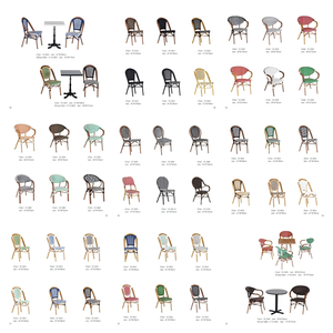 Sedia <span class=keywords><strong>da</strong></span> pranzo moderna in rattan PE fatta a mano, comoda per esterni, ideale per parchi, ville, giardini, bistrot e patio - Vendita all'ingrosso direttamente dalla fabbrica - Product Image 6