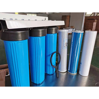 Double sous-évier en plastique à 2 étages "UPVC Plastic Slim Blue Cartouche Filtres Housing Kits for Water Treatment RO System