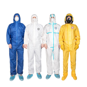 Nhà máy giá rẻ không thấm nước chất lượng cao không thấm nước PP microporous dùng một lần PE nhiều lớp không dệt Coverall - Product Image 5