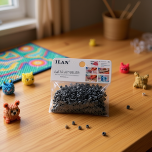 Perline Ilan Art Perler 5x5mm Grigio Scuro, circa 500 pezzi - Product Image 2