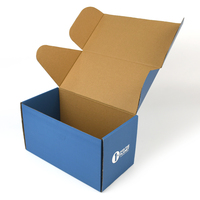 Boîte en carton ondulé personnalisable approuvée FSC, boîte d'expédition en kraft recyclé, impression de logo personnalisée, taille personnalisée, boîte en carton écologique
